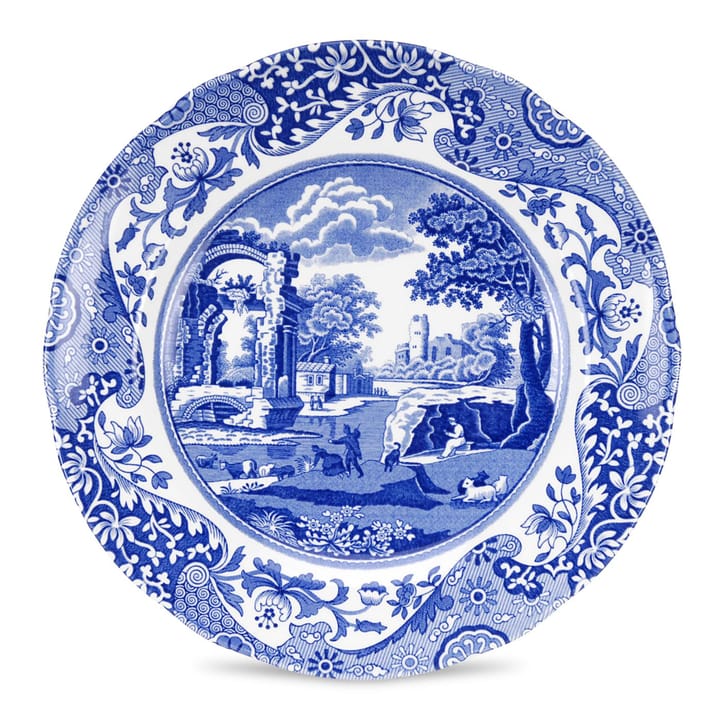 Blue Italian -teelautanen, 20 cm Spode
