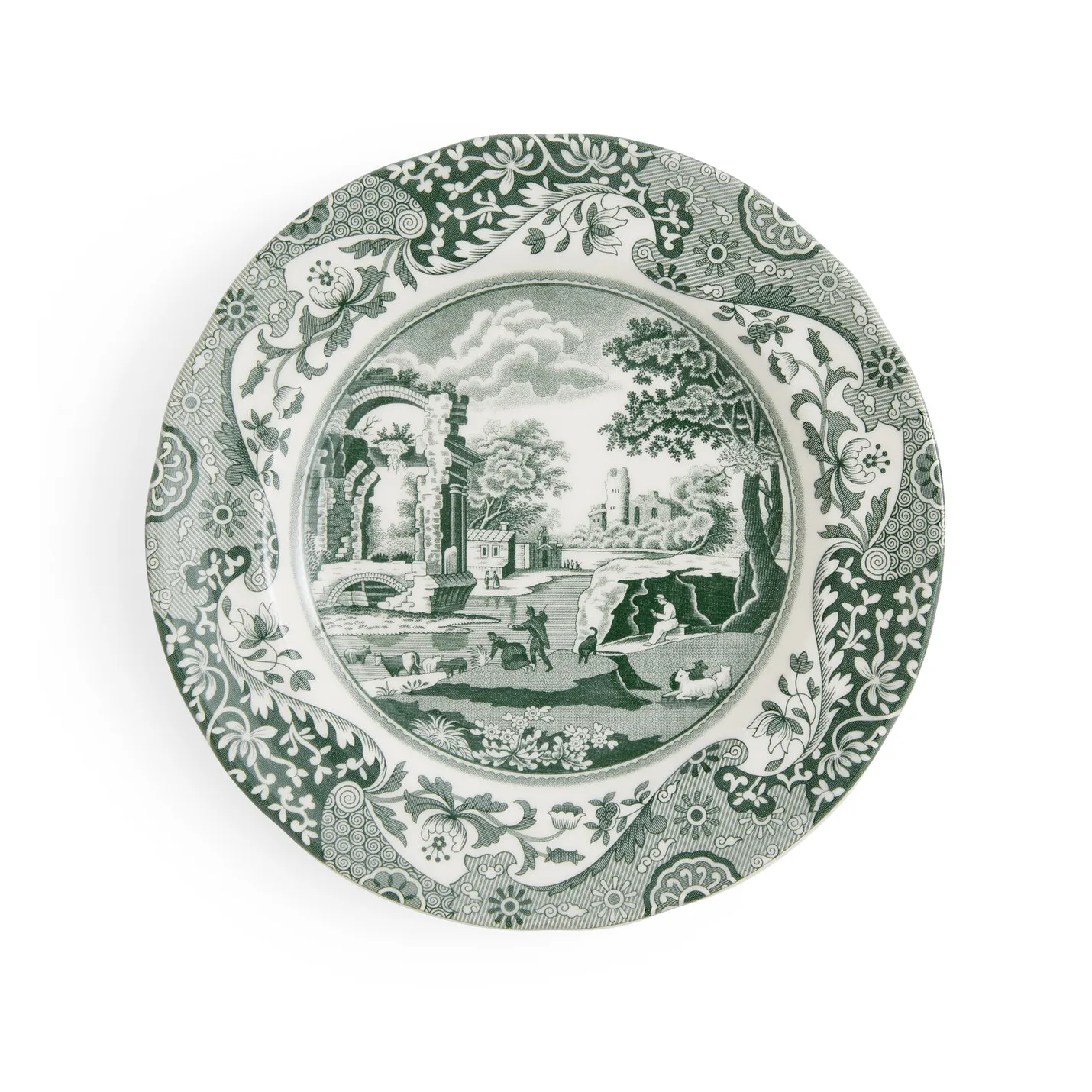 Heritage Green Italian lautanen, Vihreä, Ø15 cm Spode