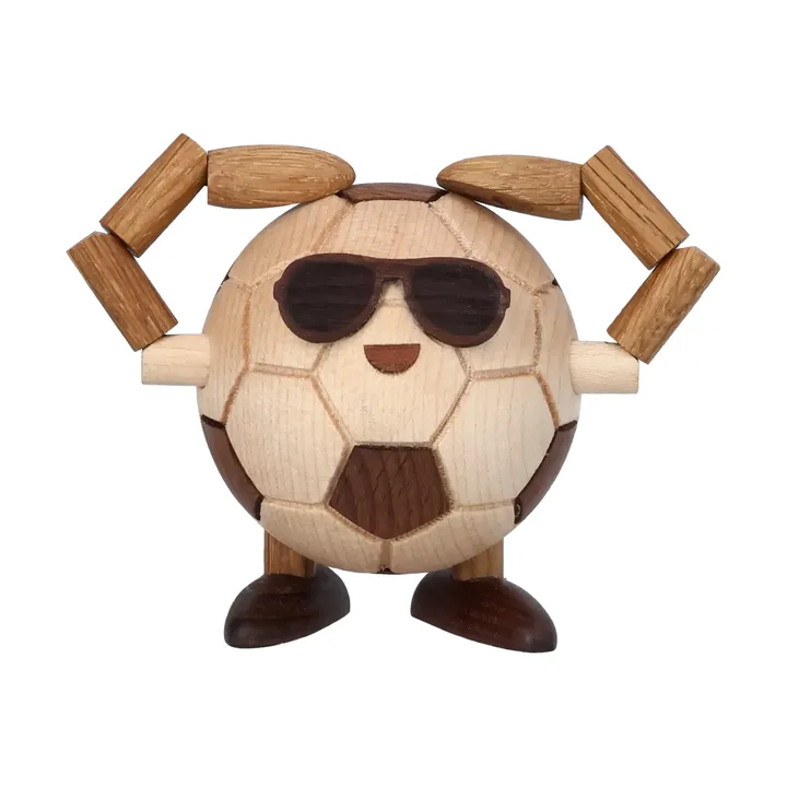 Billy Ball jalkapallofiguuri - Beige, 8x6,5x6,7 cm - Spring Copenhagen