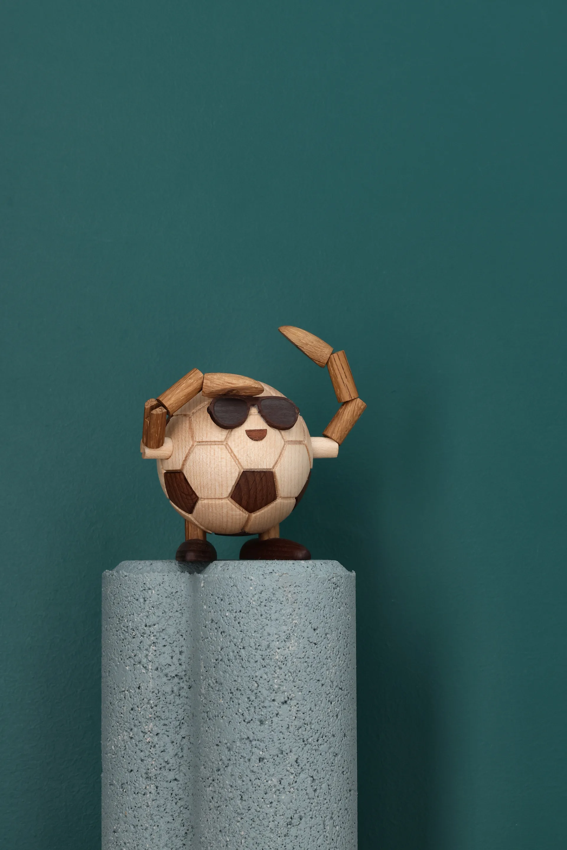 Billy Ball jalkapallofiguuri, Beige, 8x6,5x6,7 cm Spring Copenhagen