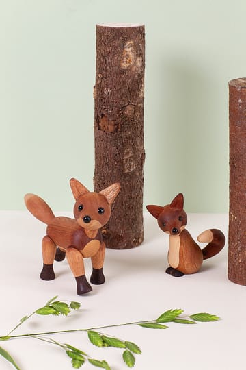 Foxy kettu koriste 12 cm - Mahonki - Spring Copenhagen