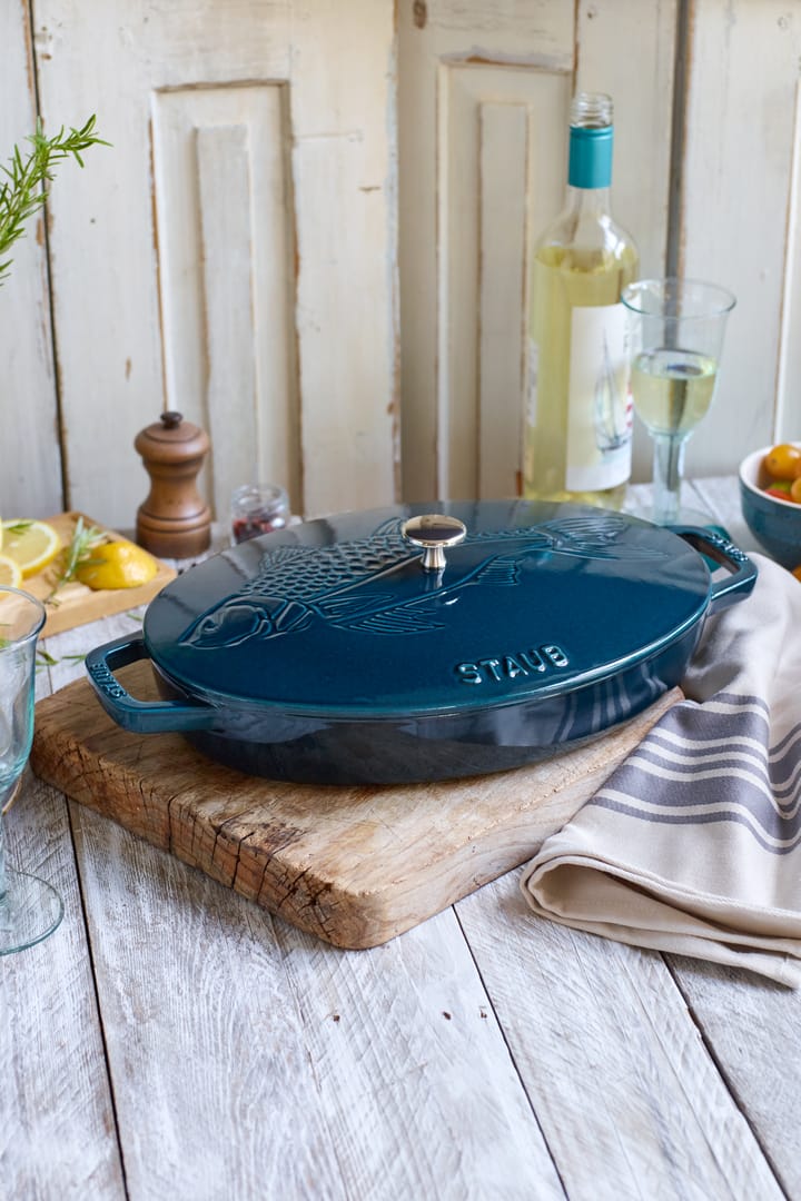 La Mer ovaali pata, kolmikerroksinen emalointi, 32 cm STAUB