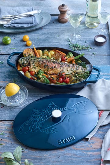 La Mer ovaali pata, kolmikerroksinen emalointi - 32 cm - STAUB