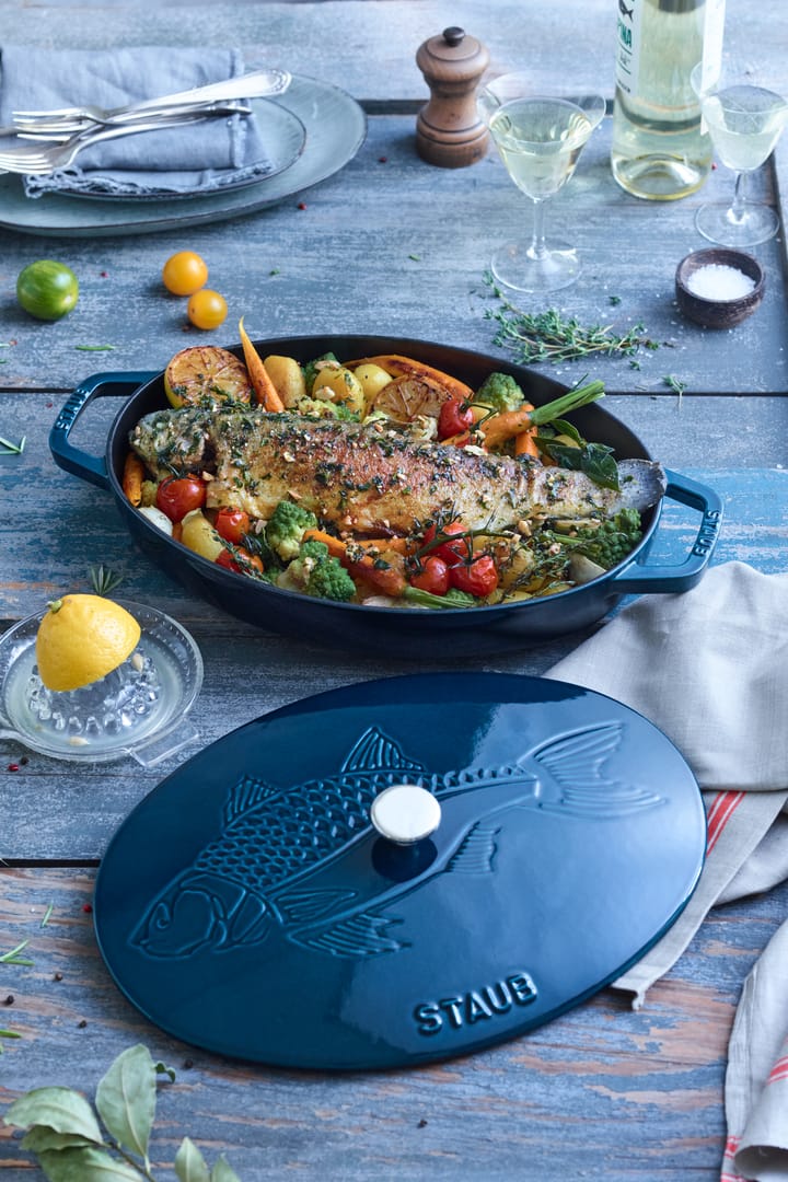 La Mer ovaali pata, kolmikerroksinen emalointi, 32 cm STAUB