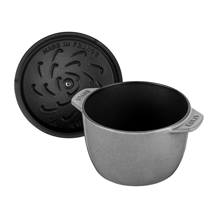 Rice cocotte valurautapata 1,6 L, Harmaa STAUB