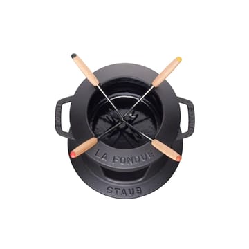 Staub fonduesetti, 1,1 l - musta - STAUB