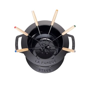Staub fonduesetti, 2,35 l - musta - STAUB