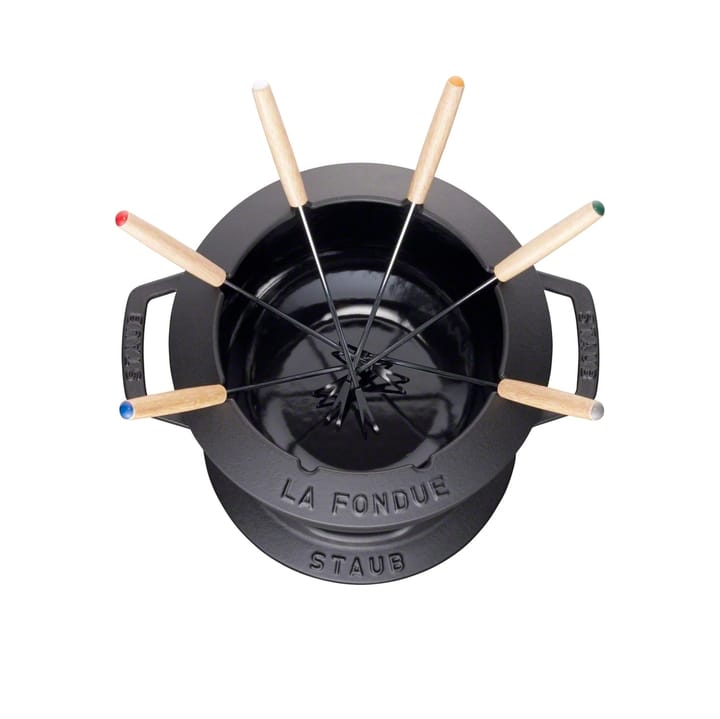 Staub fonduesetti, 2,35 l, musta STAUB