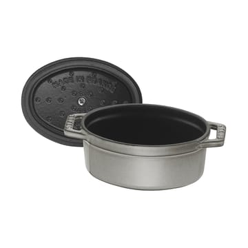 Staub La Cocotte ovaali minipata valurauta 0,25 L - Grafiitinharmaa - STAUB