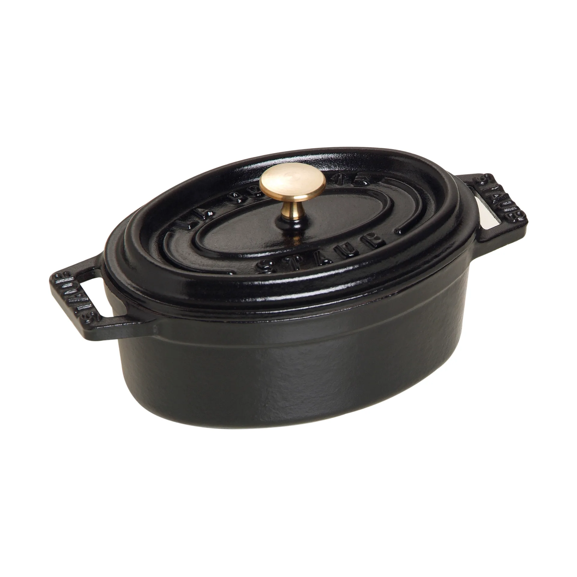 Staub La Cocotte ovaali minipata valurauta 0,25 L, Musta STAUB