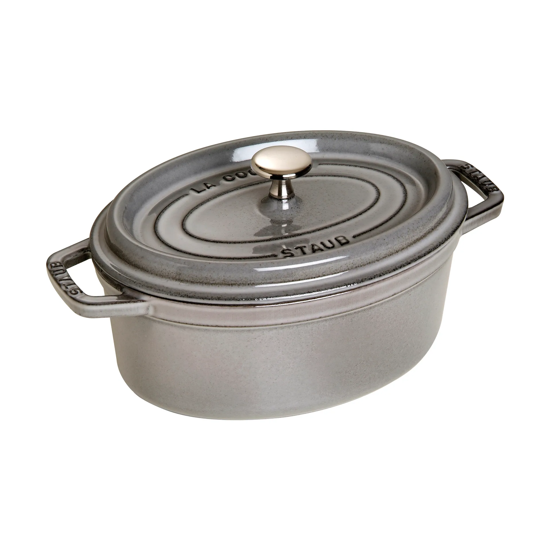 Staub La Cocotte ovaali pata valurauta 2,35 L, Grafiitinharmaa STAUB