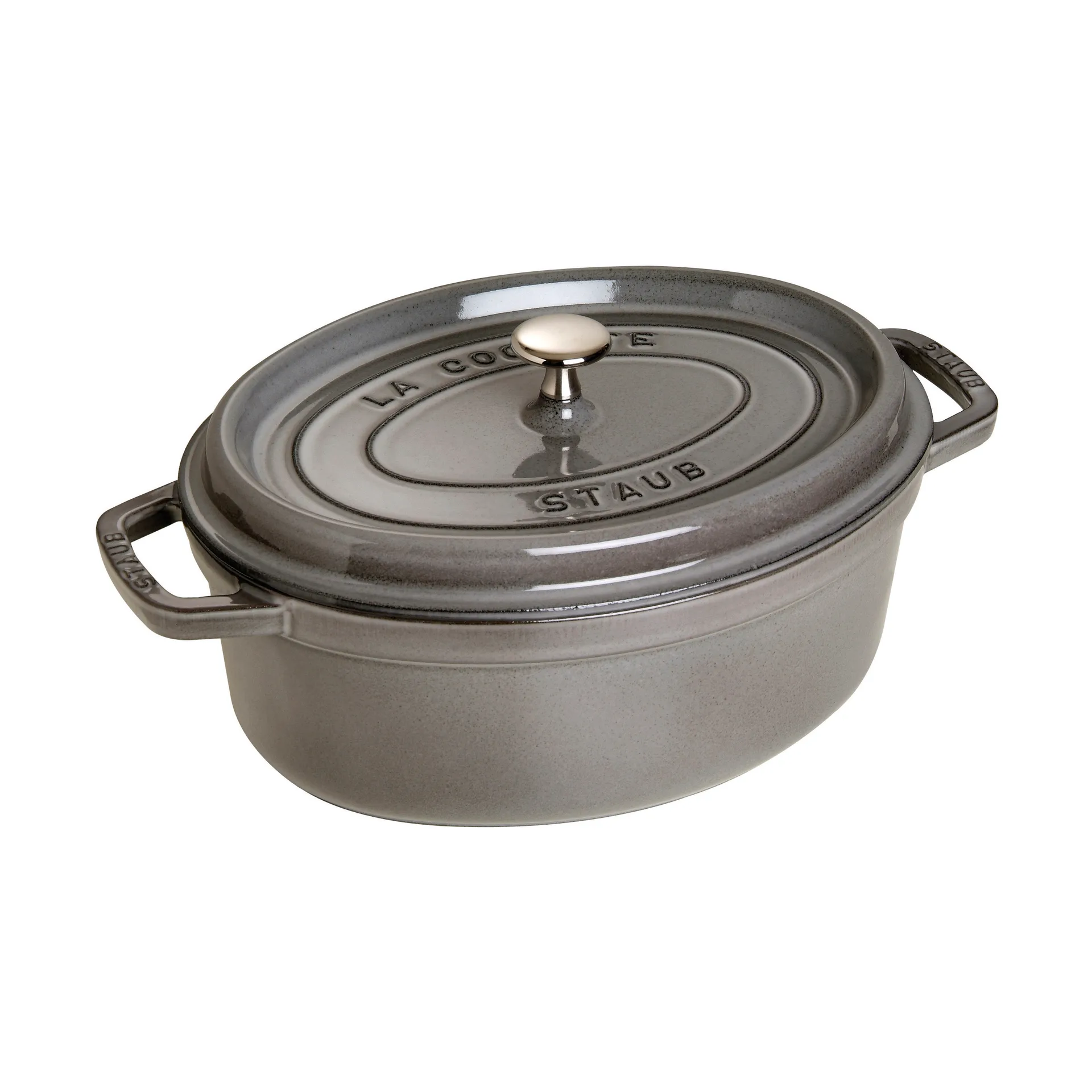 Staub La Cocotte ovaali pata valurauta 5,5 L, Grafiitinharmaa STAUB