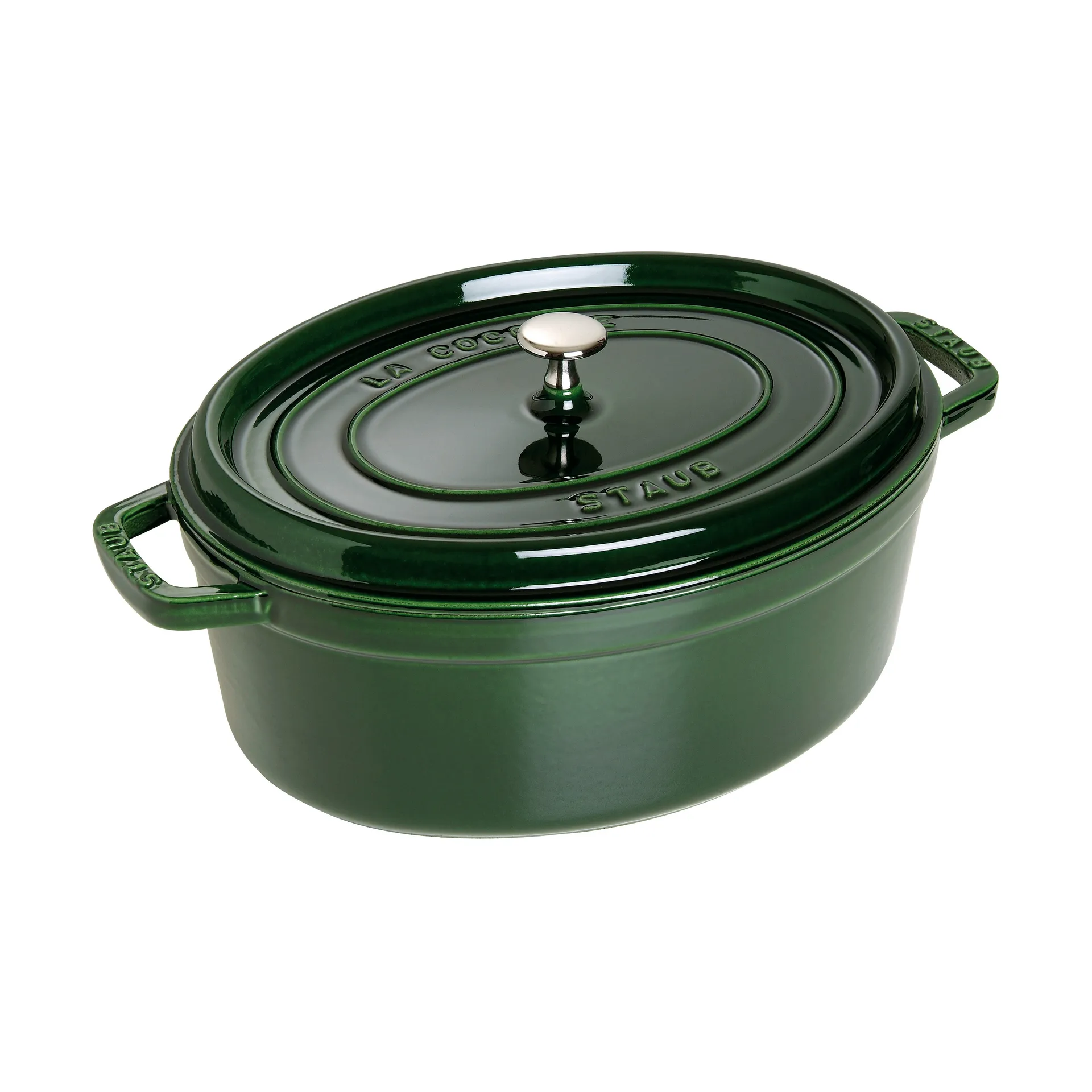 Staub La Cocotte ovaali pata valurauta 6,7 L, Basilikanvihreä STAUB