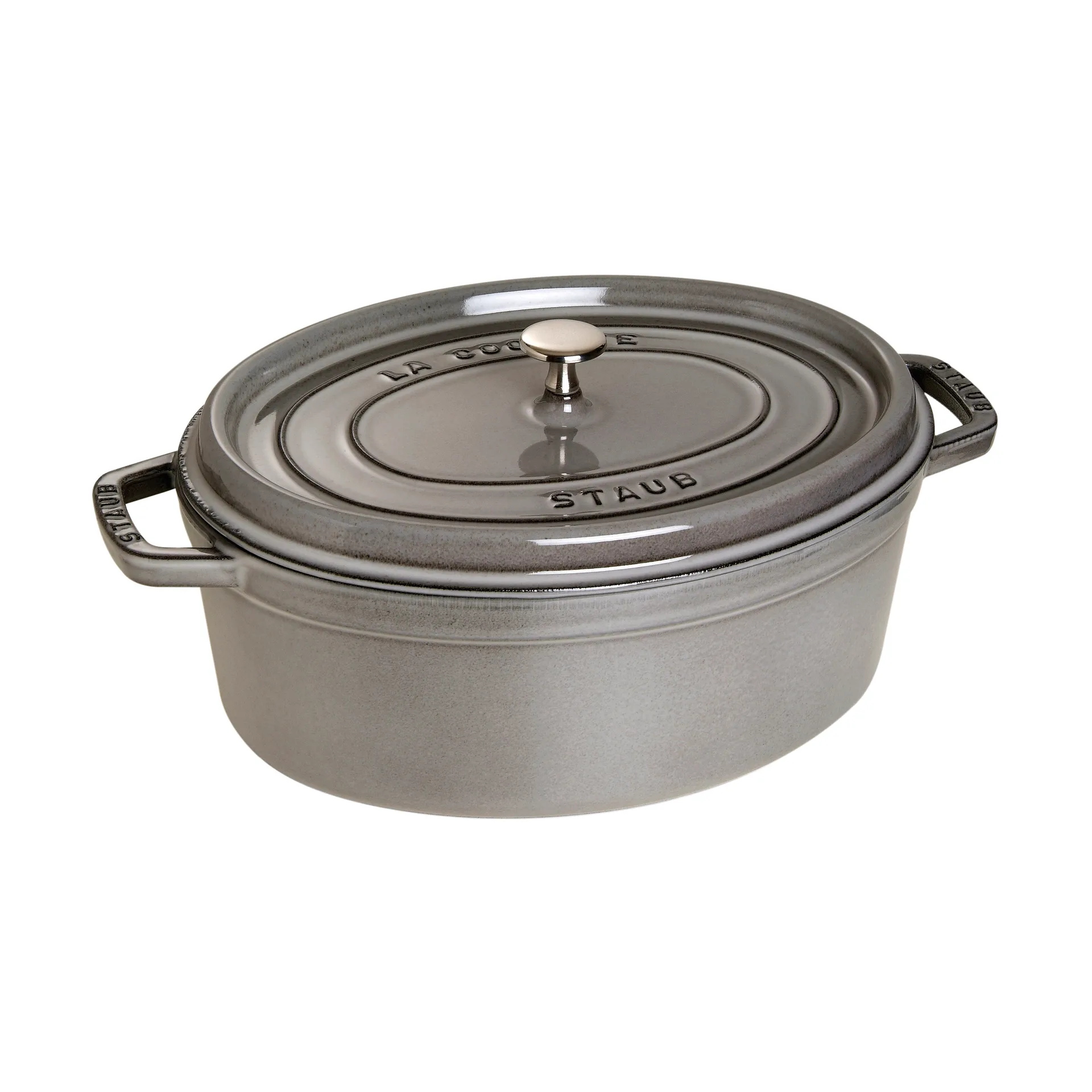 Staub La Cocotte ovaali pata valurauta 6,7 L, Grafiitinharmaa STAUB
