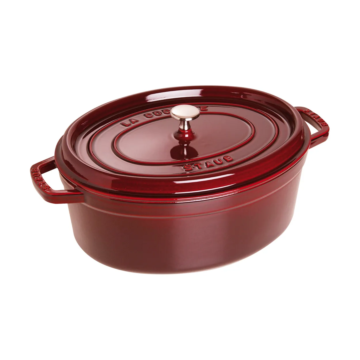STAUB Staub La Cocotte ovaali pata valurauta 6,7 L Grenadiininpunainen