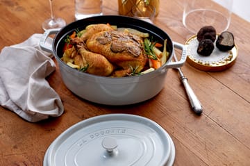 Staub La Cocotte ovaali pata valurauta 6,7 L - White truffle - STAUB