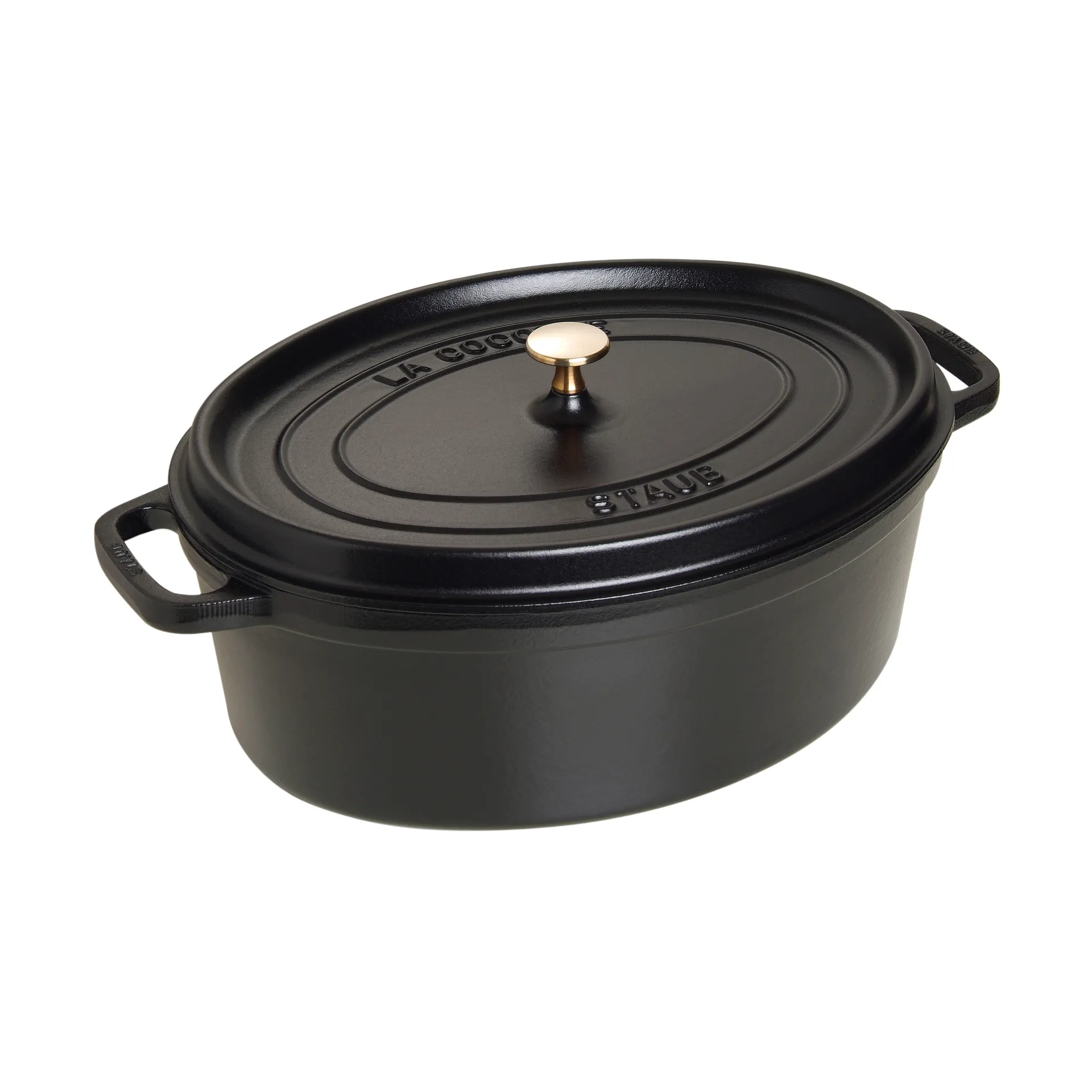 Staub La Cocotte ovaali pata valurauta 8 L, Musta STAUB