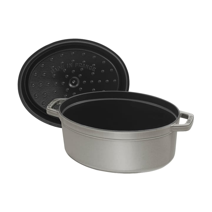 Staub La Cocotte oval gryta valurauta 1 L, Grafiitinharmaa STAUB