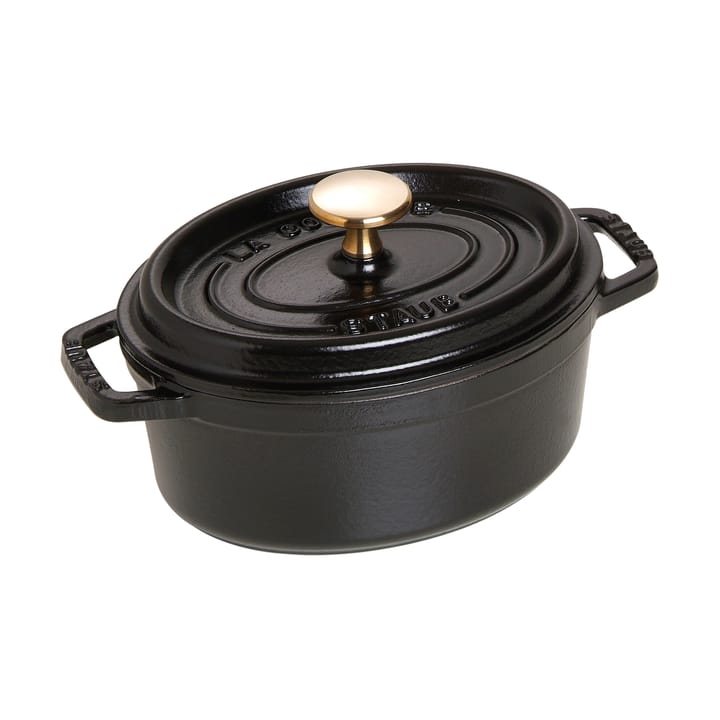 Staub La Cocotte oval gryta valurauta 1 L - Musta - STAUB