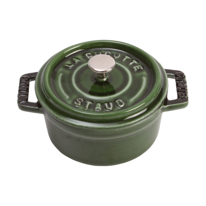 Staub La Cocotte pyöreä pata valurauta 0,25 L - Basilikanvihreä - STAUB