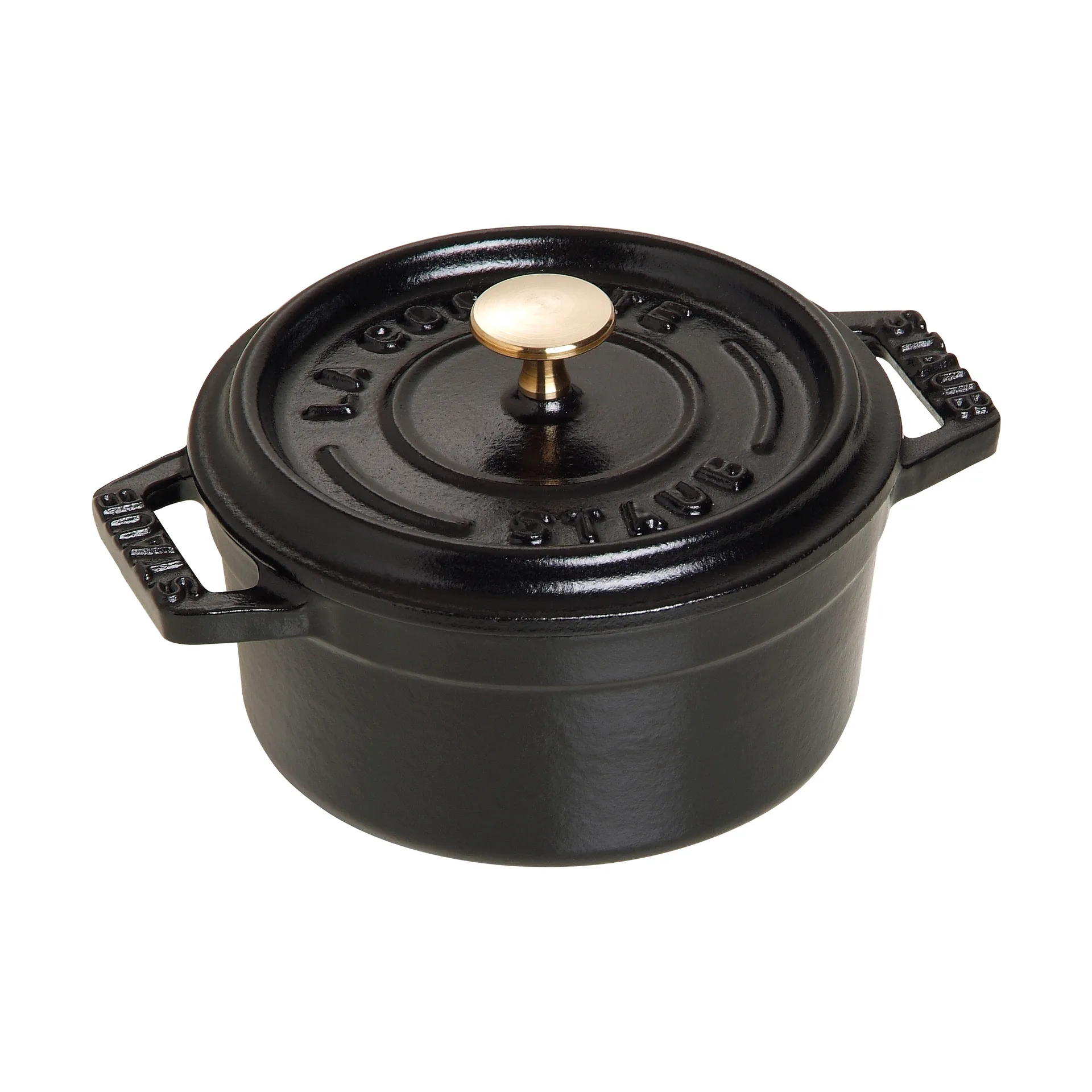 Staub La Cocotte pyöreä pata valurauta 0,25 L, Musta STAUB