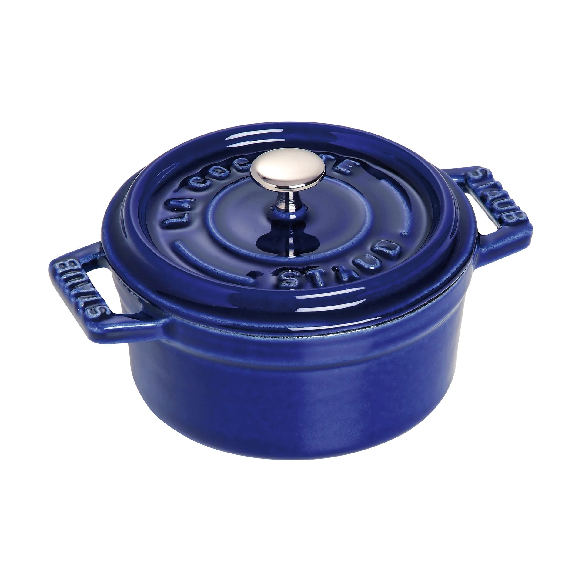 Staub La Cocotte pyöreä pata valurauta 0,25 L, Tummansininen STAUB