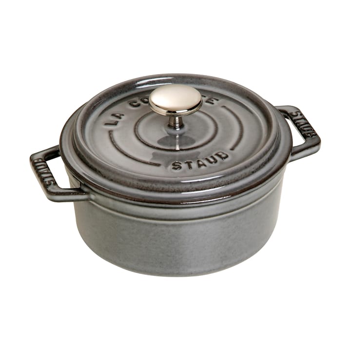 Staub La Cocotte pyöreä pata valurauta 0,4 L - Grafiitinharmaa - STAUB