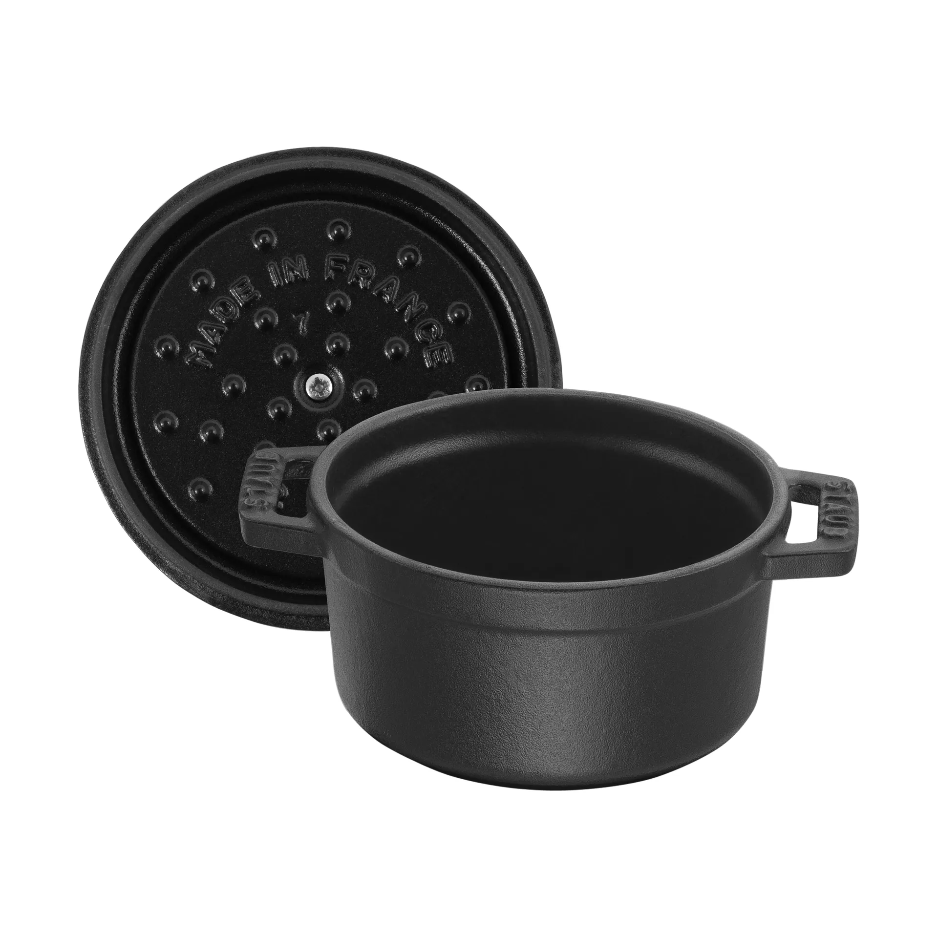 Staub La Cocotte pyöreä pata valurauta 0,4 L, Musta STAUB