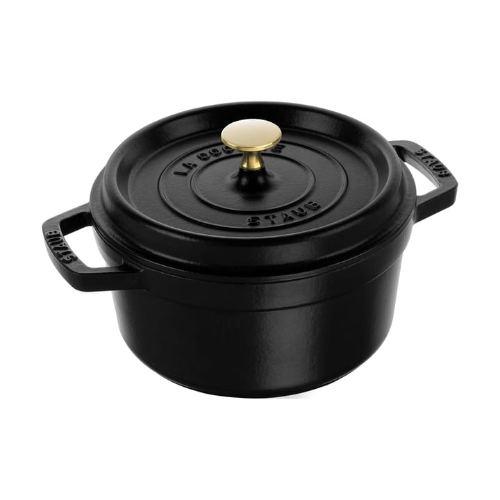 Staub La Cocotte pyöreä pata valurauta 2,2 L - Musta - STAUB
