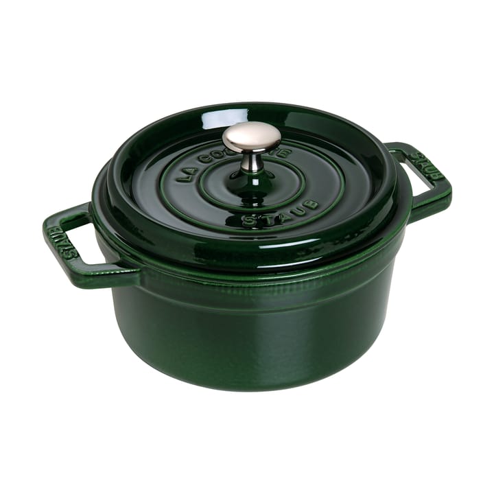 Staub La Cocotte pyöreä pata valurauta 2,6 L - Basilikanvihreä - STAUB
