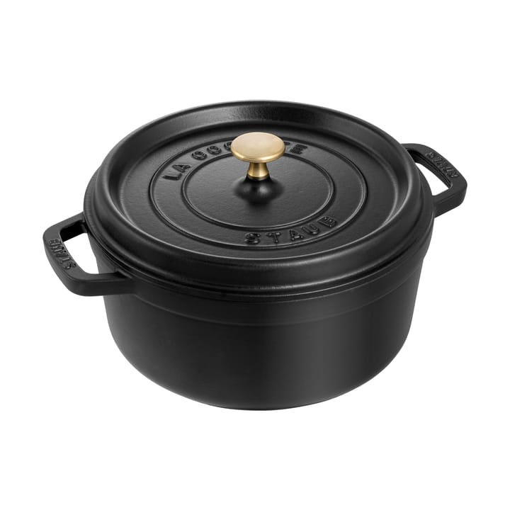 Staub La Cocotte pyöreä pata valurauta 2,6 L - Musta - STAUB