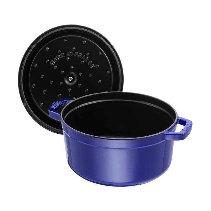 Staub La Cocotte pyöreä pata valurauta 2,6 L, Tummansininen STAUB