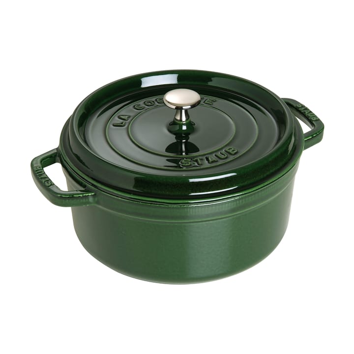 Staub La Cocotte pyöreä pata valurauta 5,2 L - Basilikanvihreä - STAUB