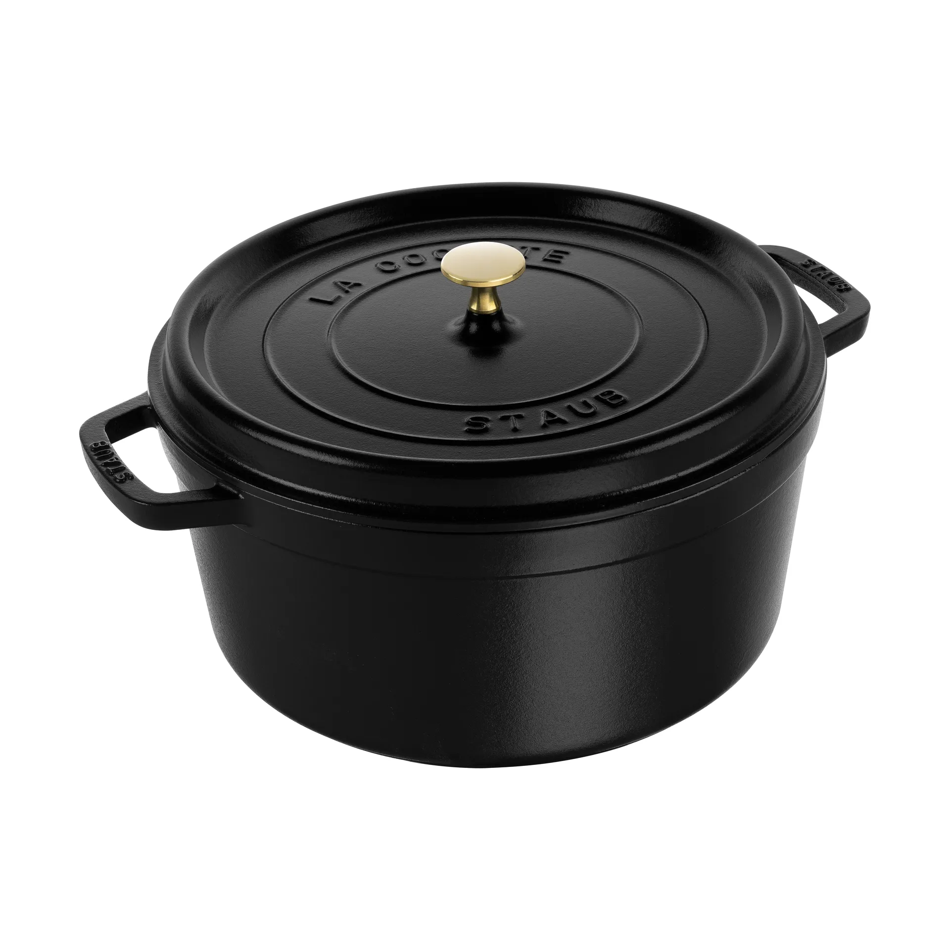 Staub La Cocotte pyöreä pata valurauta 8,4 L, Musta STAUB