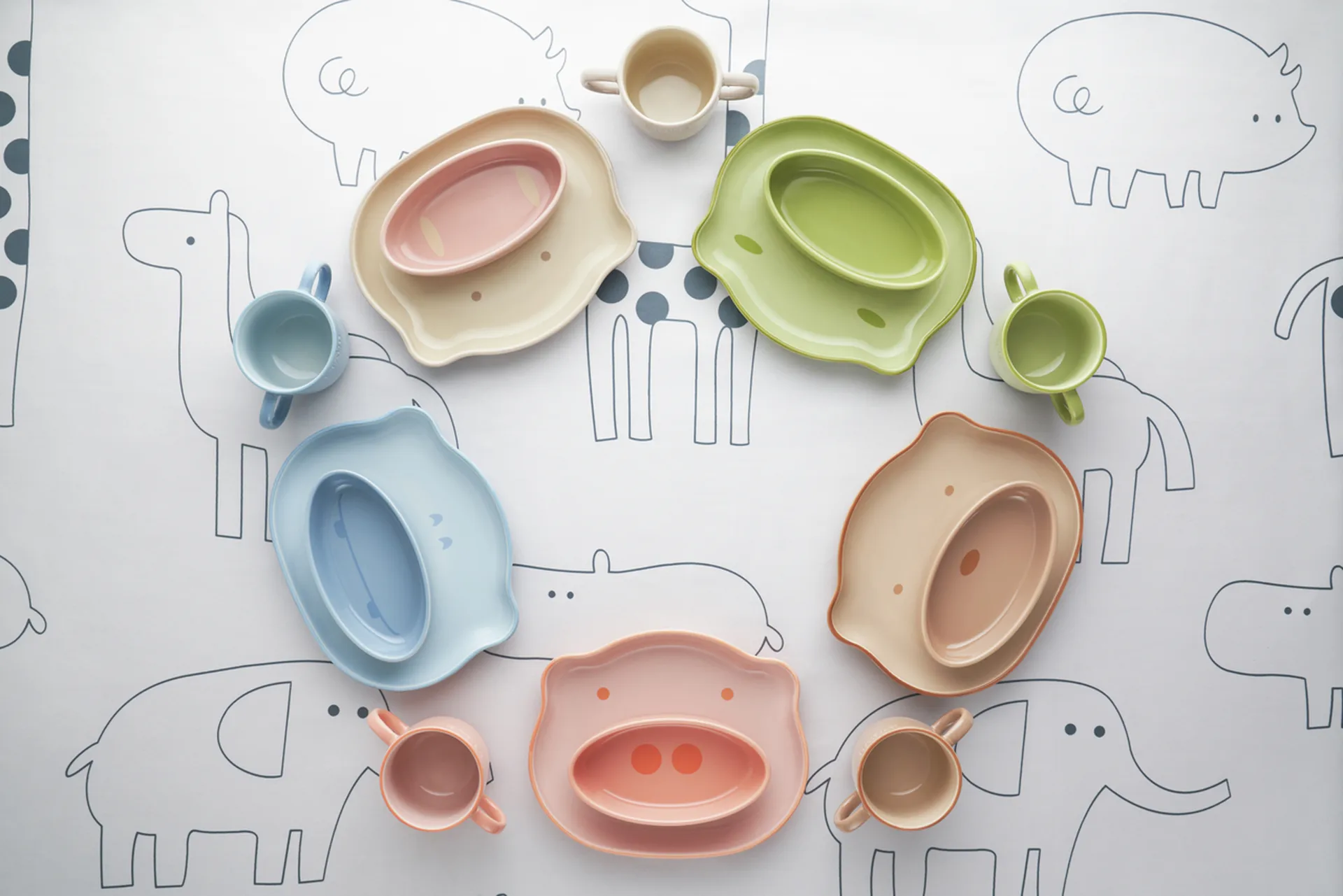 Staub lastenastiasto 4 osaa, Ruskea STAUB