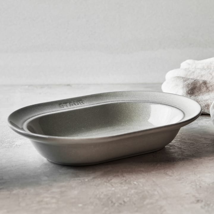 Staub New White Truffle lautanen ovaali, 25 cm STAUB
