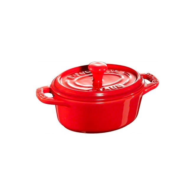 Staub ovaali minipata, 0,2 l - punainen - STAUB