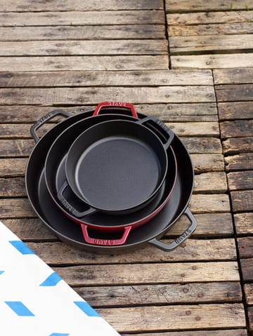 Staub paellapannu valurauta 2 kahvaa Ø34 cm. - Musta - STAUB