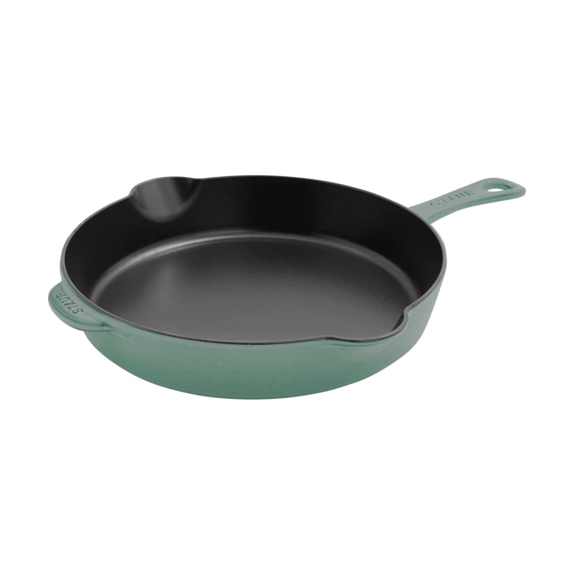 Staub paistinpannu valurauta kaatonokalla Ø28 cm, Eukalyptus puu STAUB