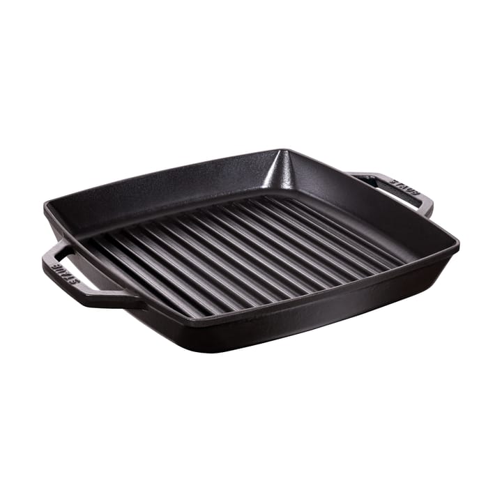 Staub Pure grillipannu valurauta neliö musta - 28 cm - STAUB