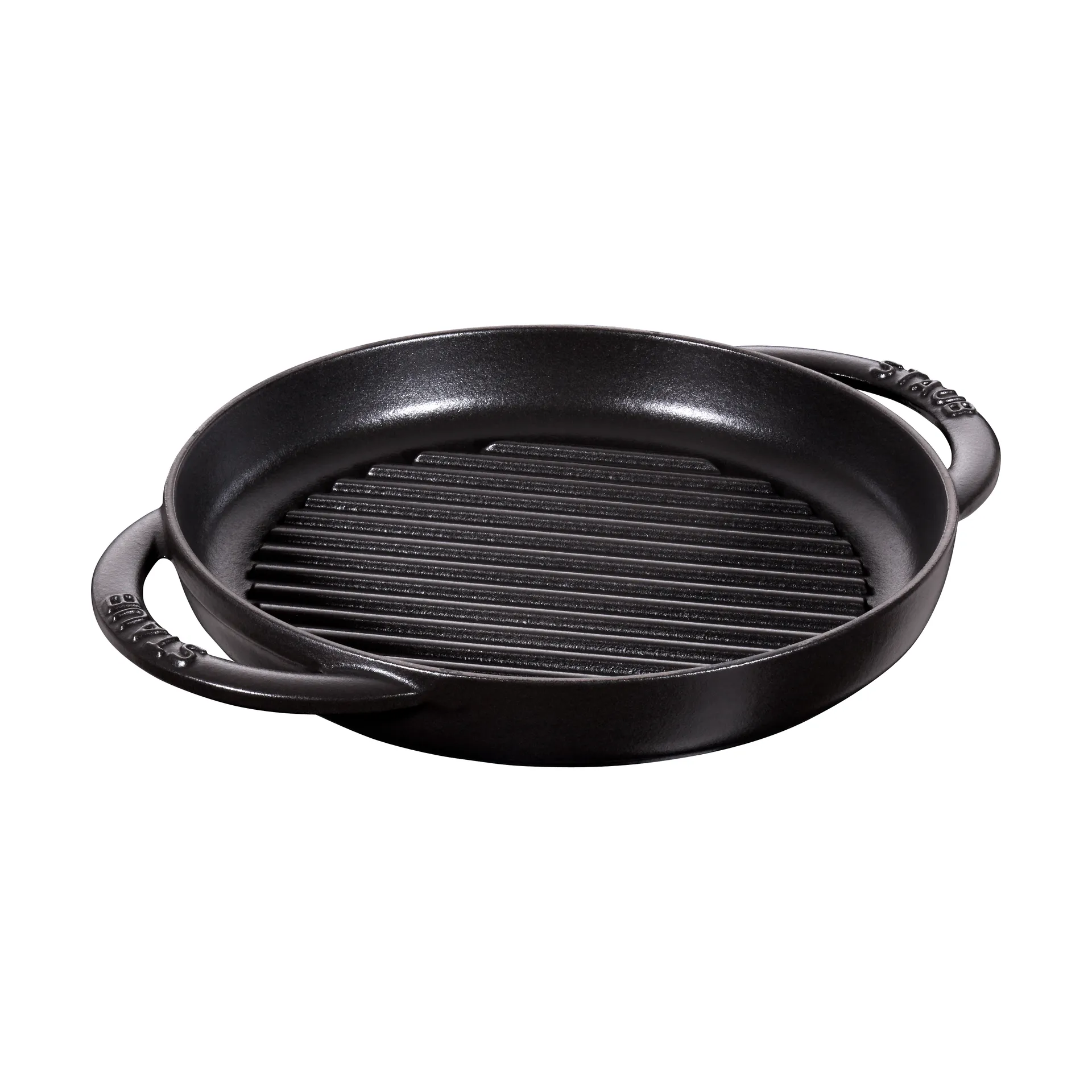 Staub Pure grillipannu valurauta pyöreä musta, Ø22 cm STAUB