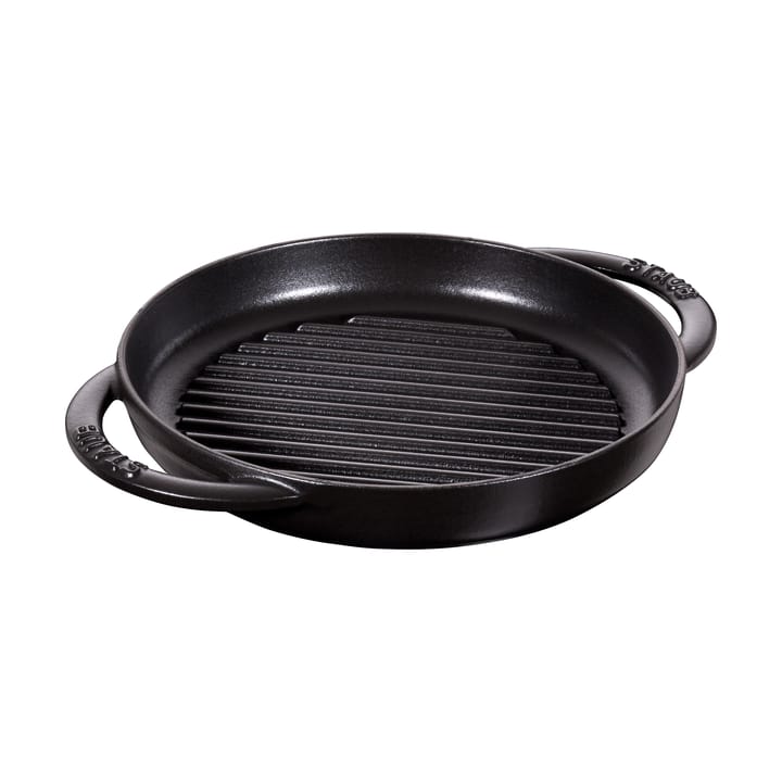 Staub Pure grillipannu valurauta pyöreä musta - Ø22 cm - STAUB