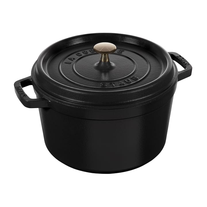 Staub pyöreä pata korkea 4,8 L - MattMusta - STAUB