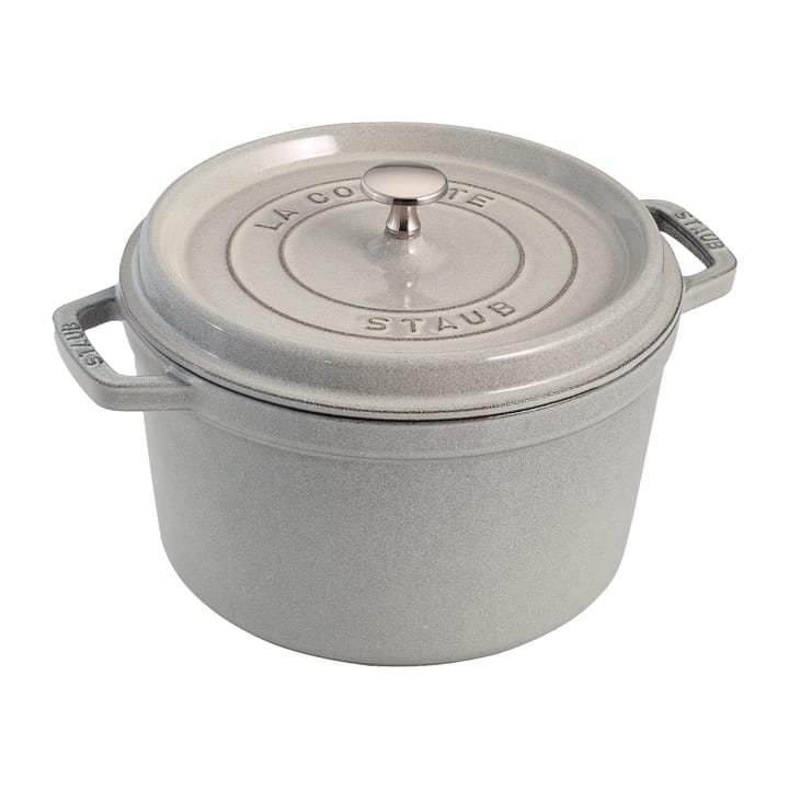 Staub pyöreä pata korkea 4,8 L - White Truffle - STAUB