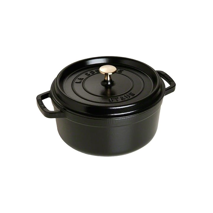 Staub pyöreä pata valurautaa, 3,8 l, musta STAUB