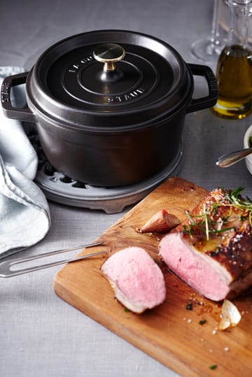 Staub pyöreä pata valurautaa, 5,2 l - musta - STAUB