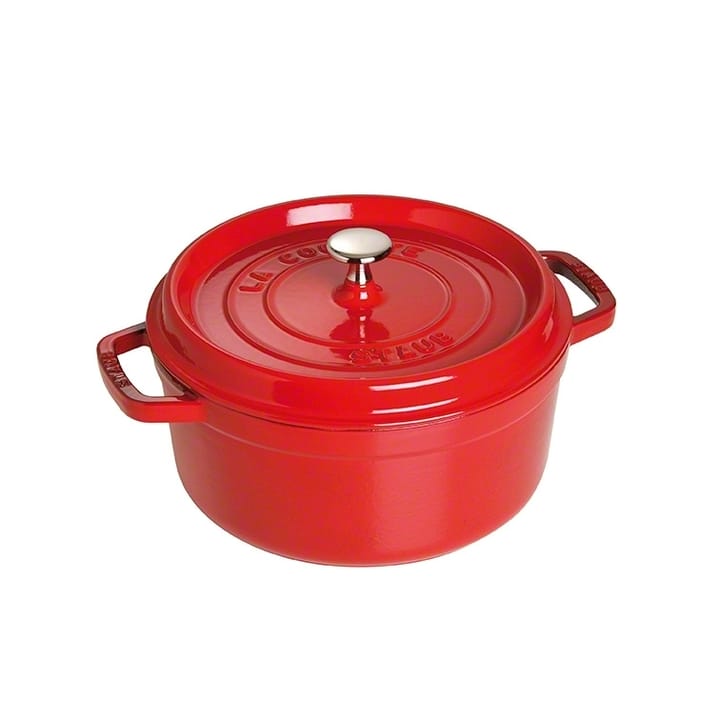 Staub pyöreä pata valurautaa, 5,2 l - punainen - STAUB