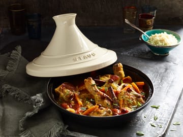 Staub Tagine valurauta musta-beige - 20 cm - STAUB