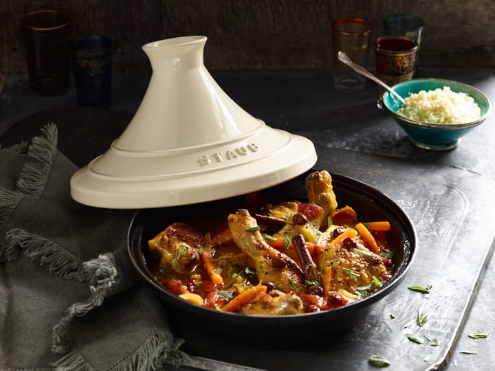 Staub Tagine valurauta musta-beige, 20 cm STAUB