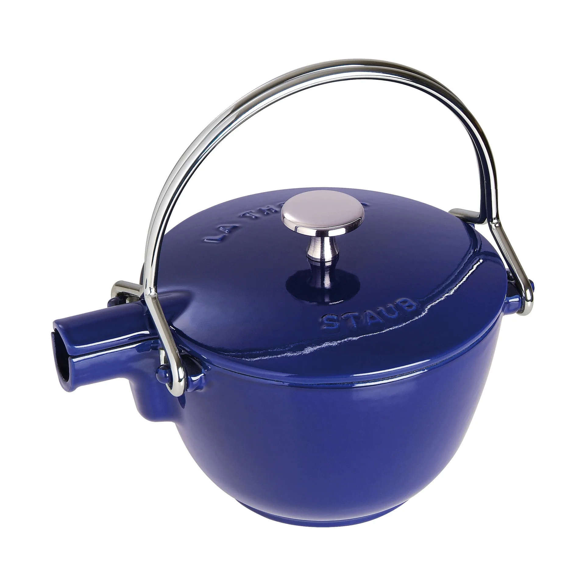Staub teekannu valurauta pyöreä 1,15 L, Tummansininen STAUB